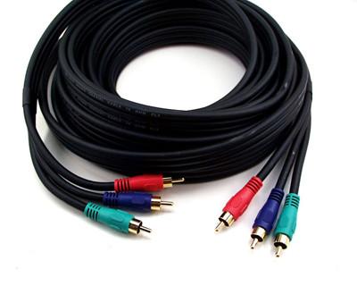 3RCA male to 3RCA male cable with golden plated