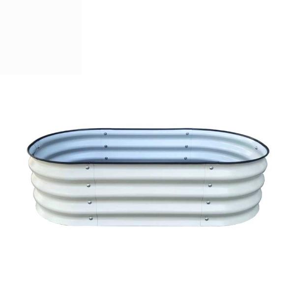 Galvanized Raised Garden Bed Kit Box 3.4*2*0.92 FT Metal Outdoor Flower Bed Steel Patio Ground Planter For Planting