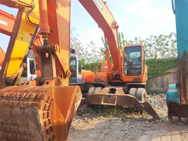                  Used Doosan 21 Ton Wheel Excavator Dh210W-7, Secondhand Origin Korea Doosan Mobile Digger Dh210W on Sale             