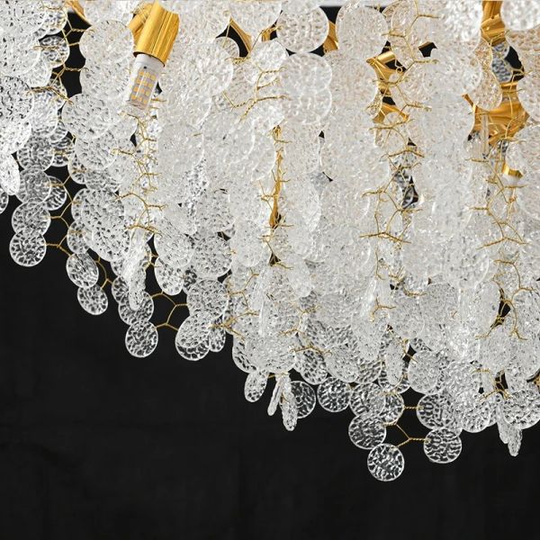 Nordic Ceiling Crystal Chandelier Gold Luxury Pendant Light  （WH-AP-672）