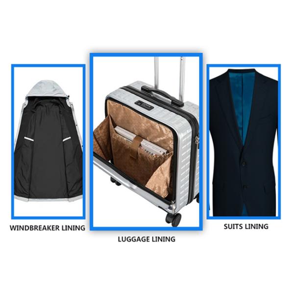 GRS 75D 240T повторно использовало пластиковую подкладку багажа ткани тафты Twill полиэстера ткани бутылки