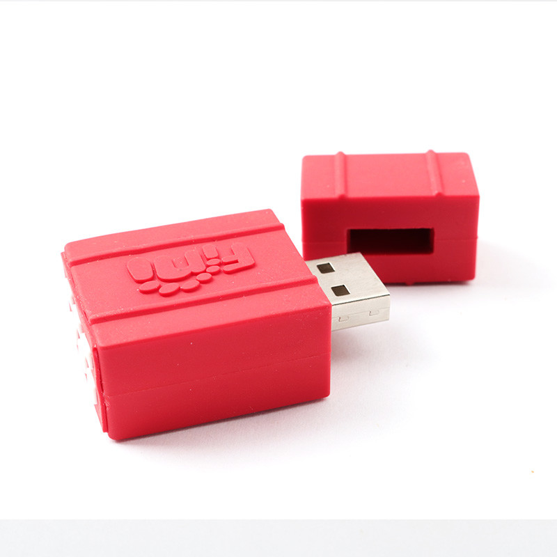Шоколад клубники арбуза ручки USB открытой прессформы PVC милый сформировал