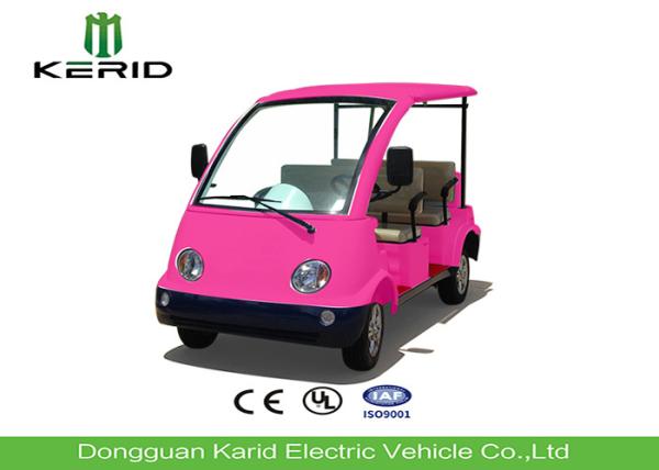 Mini Electric Four Person Golf Cart , Electric Tourist Car For Park City Walking Street