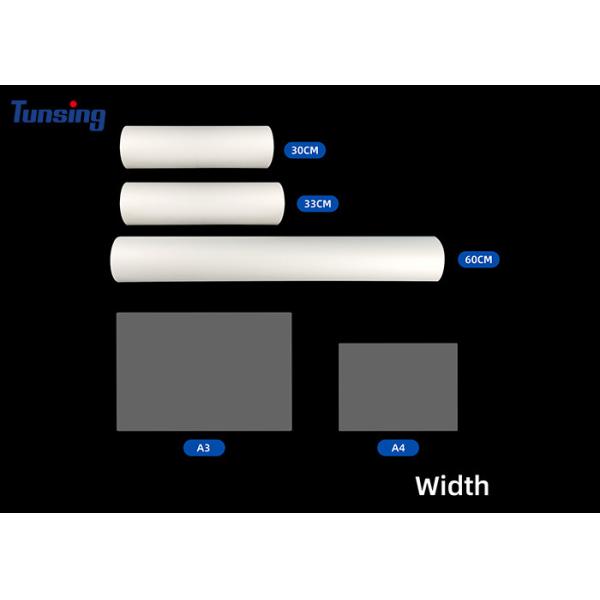 Single Side Matte PET DTF Transfer Film Roll Hot Peel For DTF Printing