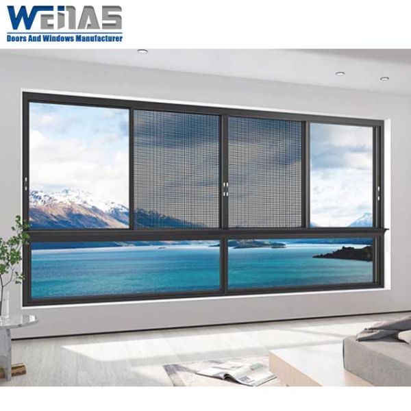 New Popular New Design High Quality Movable Screen Panels Slim Frame Sliding windows