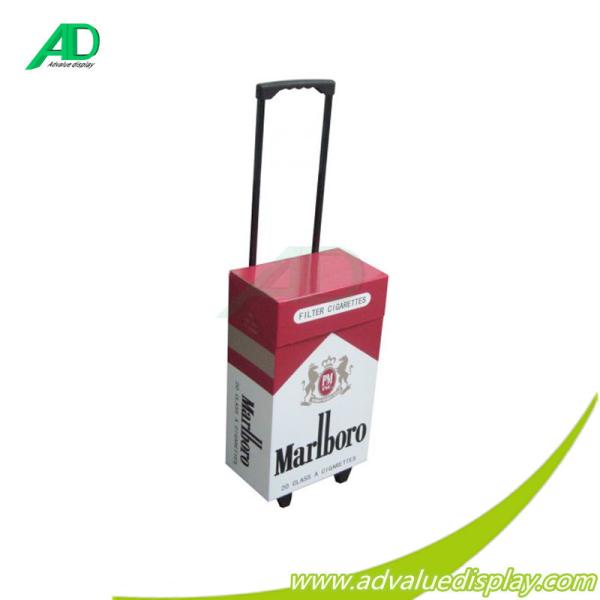 Customizable Cardboard Luggage Box Paper Delivery Trolley For The Exhibition