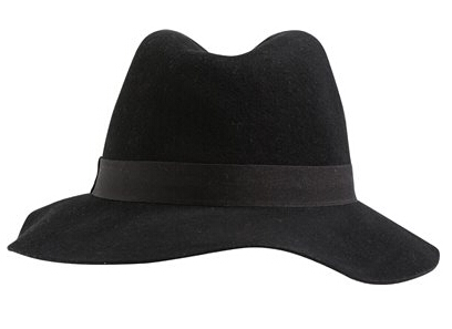 Outdoor hat braided leather hatband 100% wool felt