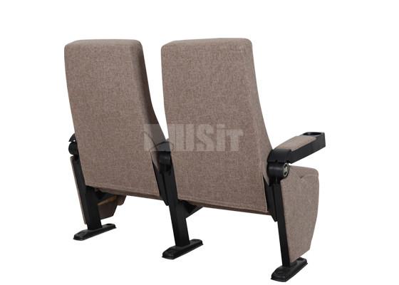IMAX Luxury Swing Back Commercial Cinema Seats , Movie Theater Chairs Retractable Cup Holder