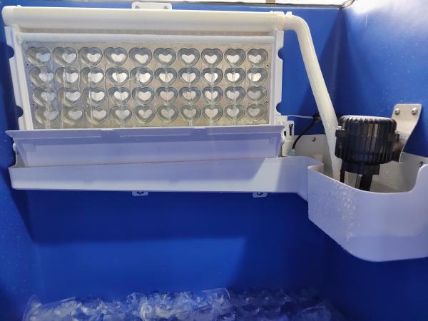 ICH-100 Cheap Price Automatic Heart Shape Ice Maker Stainless Steel Ice Making Machine Commercial 100 Kgs Per 24 Hours