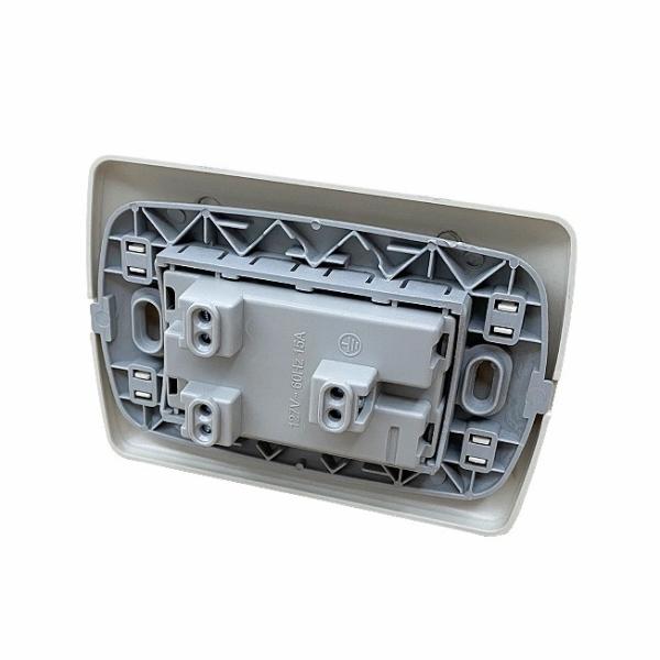 15A White Wall Plates Decorative Electrical Wall Outlet
