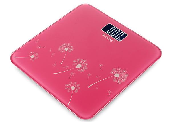 LCD Display Electronic Bathroom Scales 180kg Load Capacity For Weighing Body Fat Adults