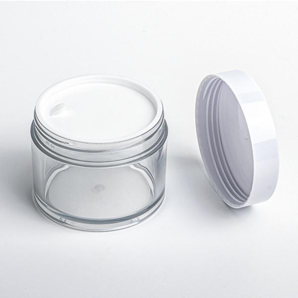100ml Cream Packaging Jar 71mm Diameter Screen Printing With Easy Open Cap