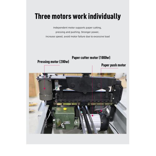 Excellent 3 moteurs A4 guillotine bureau électrique coupe-papier pour la coupe de précision