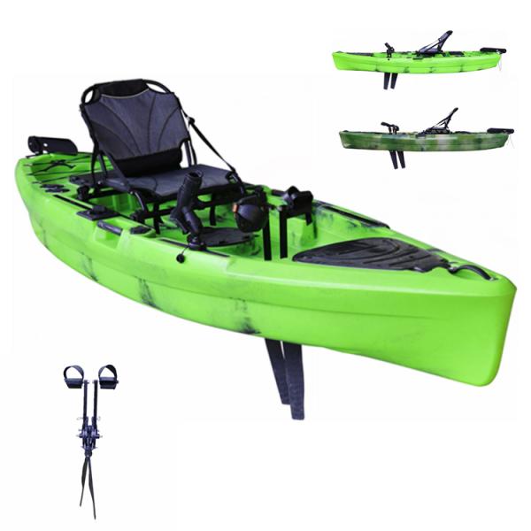 Factory Direct Huarui Plastic Foot Pedal Kayak Fishing Sit On Top Kayaks