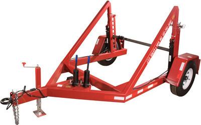 Power Construction Reel Cable Drum Trailer Tool Equipment ROHS Certificated