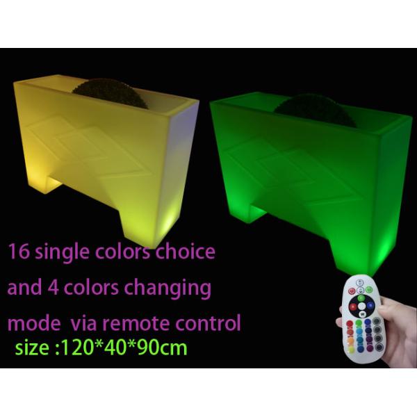 Luminous LED Bar Counter Table Large Ice Bucket Type Waterproof For Rental