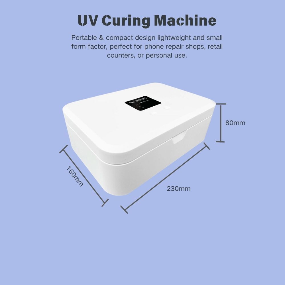 48W 24V Mobile Phone UV Film Curing Machine A++ HD Clear Anti Scratch Ultra thin UV Film Curing Equipment