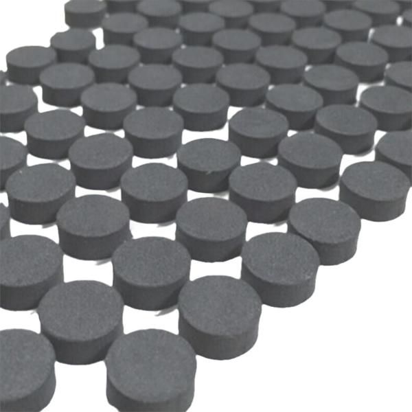 Black Flame Retardant CR / EPDM Foam 1.5 G/cm3 Density