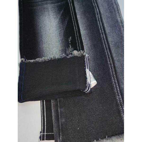 74%Cotton BLACK/BLACK Twill Style Denim Fabric stretch 8*10/70 construction for Jeans