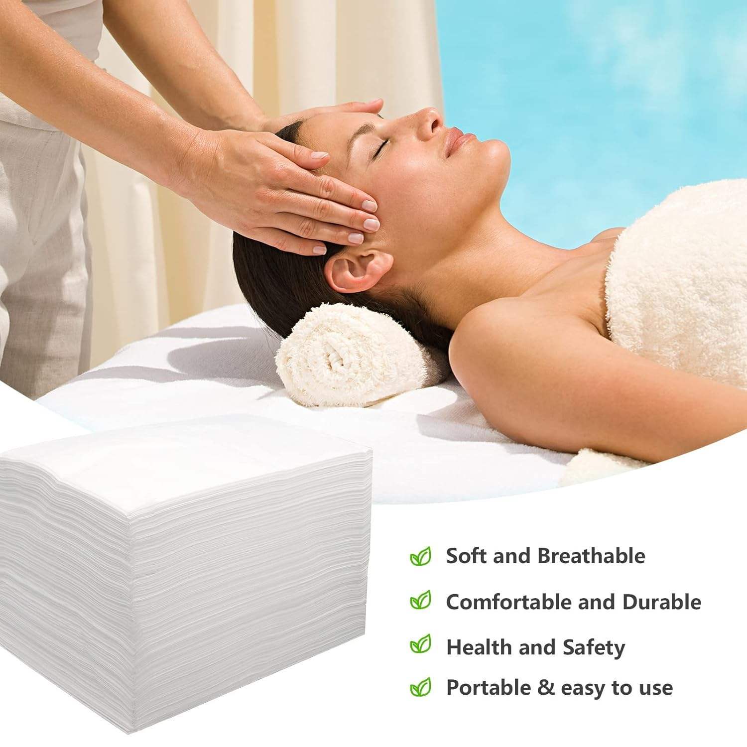 Eco-Friendly Medical Nonwoven Fabric Disposable Waterproof Hospital Bed Sheet Disposable Sheets Sheets Waterproof Massage Table Sheets Non Woven Fabric SPA Bed