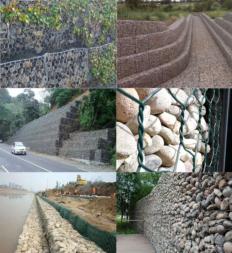 Ячеистая сеть оцинкованной стали Gabion ячеистой сети клетки 4.0mm шестиугольная