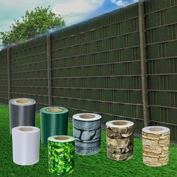 Custom Pattern PVC Shade Fabric  Garden Privacy Screen Fence Strip Tape