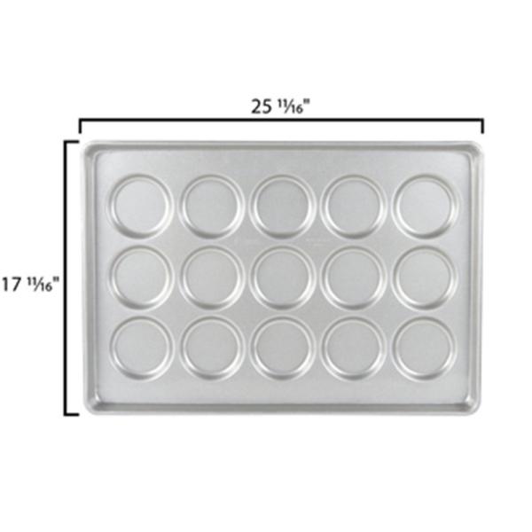 RK Bakeware China Foodservice 15 molde de aço aluminizado bandeja de pão de hambúrguer/parte superior de muffin/assadeira de biscoitos