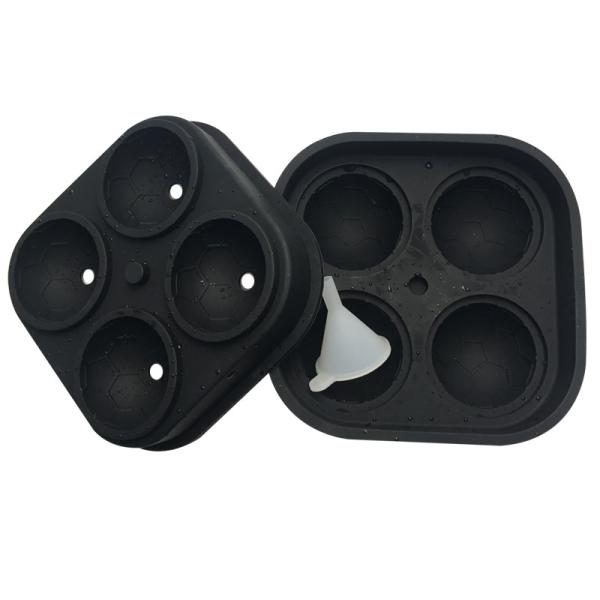 Amazon Best Selling Wholesale Make Your Own Soccer Ball Football Shape Silicone Ice Cream Ice Cube Mould
