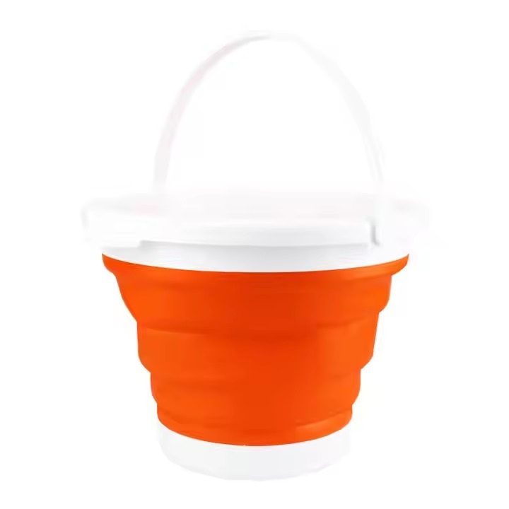 High Quality Portable Folding Children's Outdoor Fishing & Travel Multi-Purpose Bucket Silicone Plastic Water Bucket