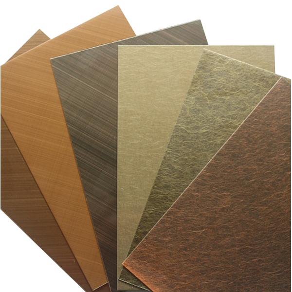 316H S31609 1.4436 Rose Gold Stainless Steel Sheet ASTM JIS