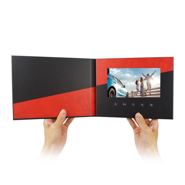 Custom Printing 7 inch 10 inch Portable Advertising Folder Video Brochure Marketing Player Greeting video Card
