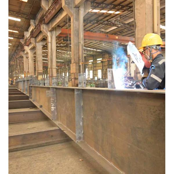 Estructura de acero con vigas en H para almacén, materiales de construcción, proyecto metálico, estructura de acero, vigas en H de acero laminado en caliente