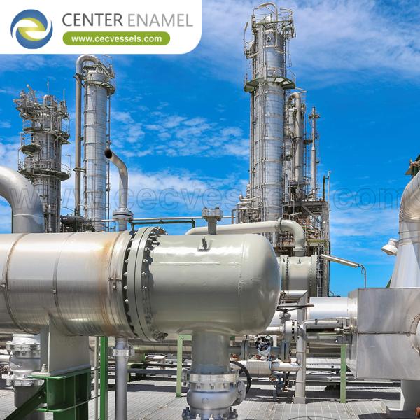 High Temperature Resistant Agitator Reactor Glass Fused Steel Lining for Latex Production