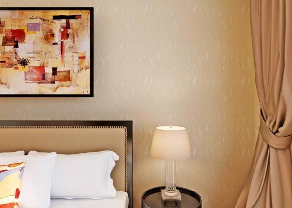 Flower Pattern Washable Vinyl Wallpaper , Modern Embossed Wallpaper PVC Wallpaper
