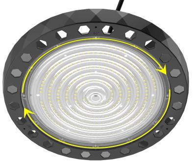 190lm/W UFO High Bay Light 200W150W 100W Garage High Bay Lighting