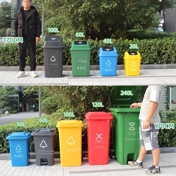 OEM ODM 96 Gallon Rolling Trash Can Wheeled 96 Gallon Trash Can