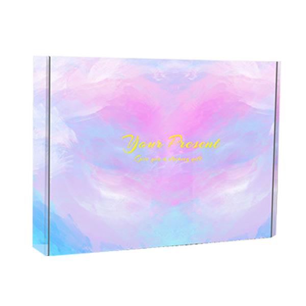 Косметическая упаковочная коробка с упаковкой из переработанных материалов