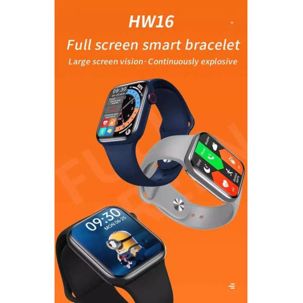 HW16 1,72 медленно двигают полноэкранный Wristband Smartwatch слепимости HD анти-