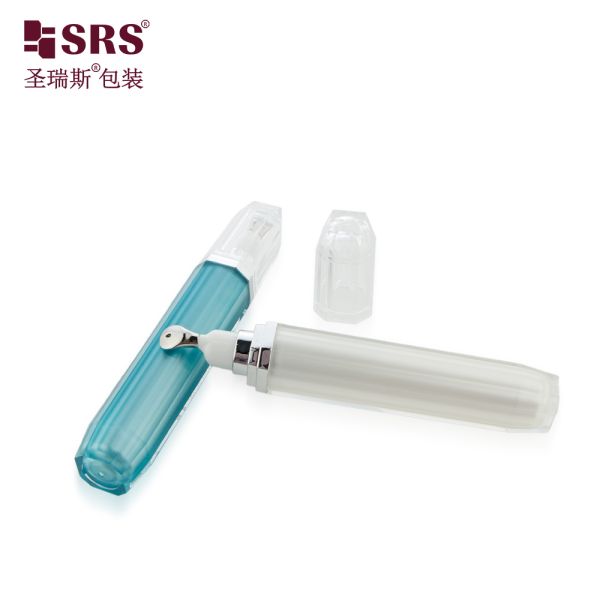 L002 15ML 20ML Paint Blue Pearl White Luxury High Quality Eye Cream Gel Metal Applicator Packaging