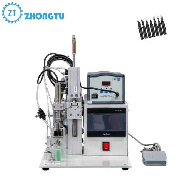 Machines de soudage à écran LCD semi-automatiques pour composants électroniques, à pointe conique, soudure détachable