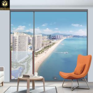 Powder Coated With Aluminum Sliding Swing Window And Black Slide Up Aluminum