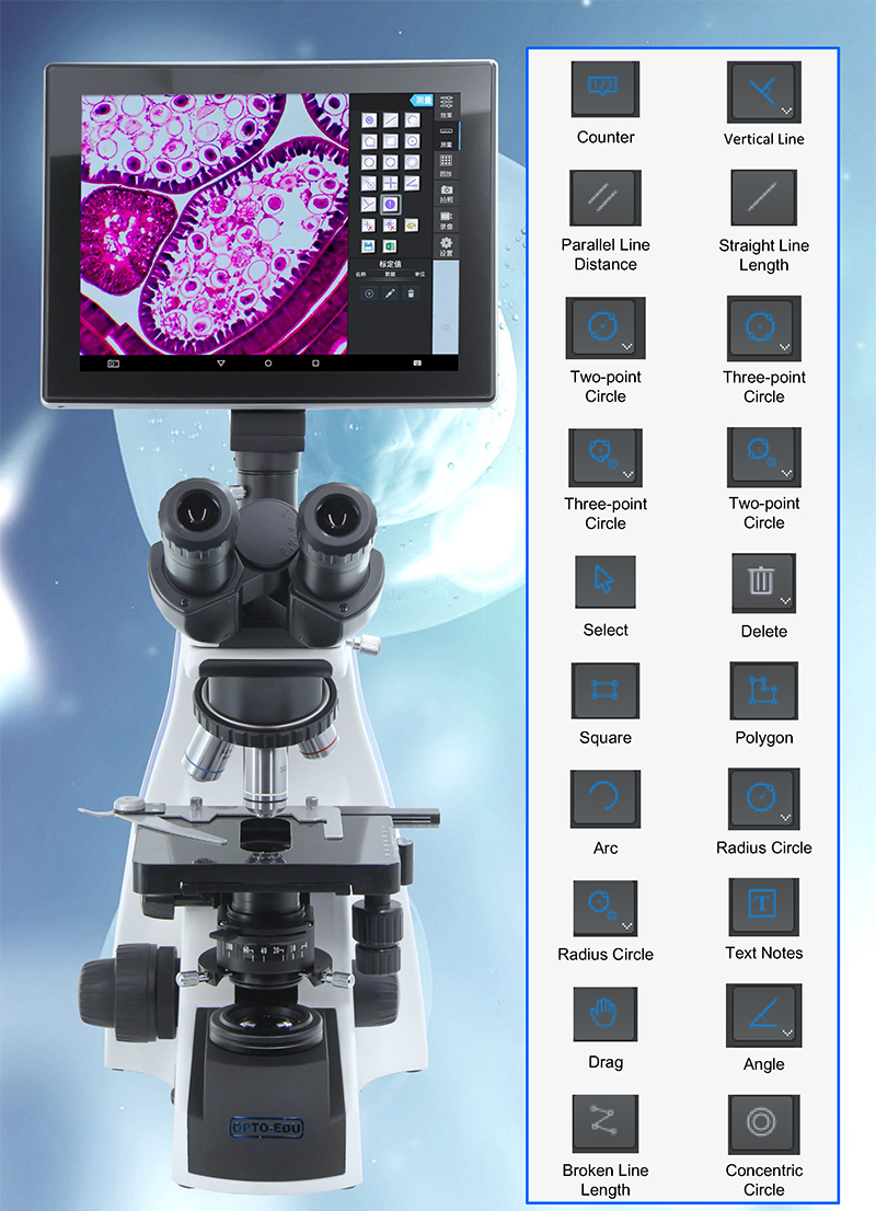OPTO-EDU A33.1502 микроскоп Lcd портативной машинки 9,7