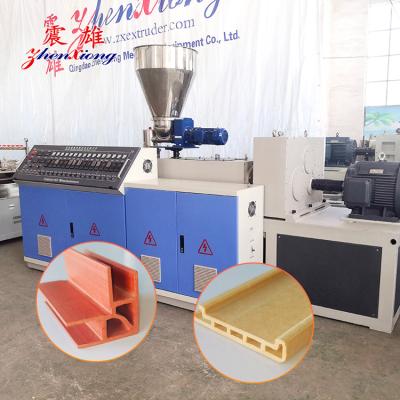 Plastic Pvc Profile Extruder Line Wood Plastic Profile Making Machine High Productivity