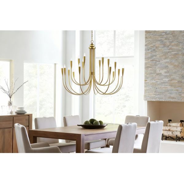 Yihao Custom Brass Body Pendant Light with 2700K Warm White LED and 50000 Hours Lifespan for Living Room