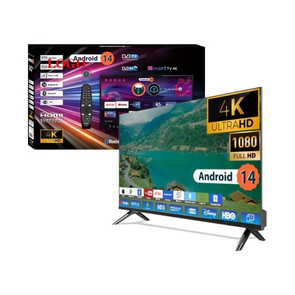 Téléviseur intelligent sans cadre avec un rapport écran/corps de 97%, protection oculaire et tension de fonctionnement de 100-220V