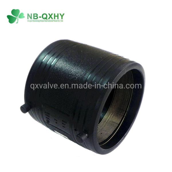 QX PE100 Plastic Pipe Fittings HDPE Electrofusion Fitting Coupling for Water Supply