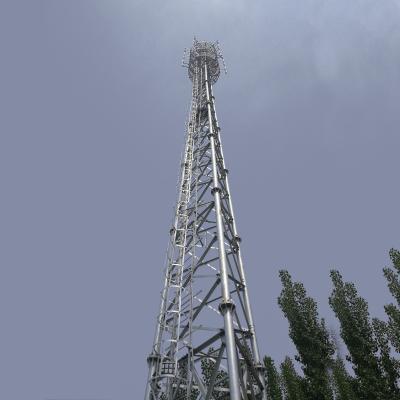 Torre de aço galvanizada 3 pés da telecomunicação