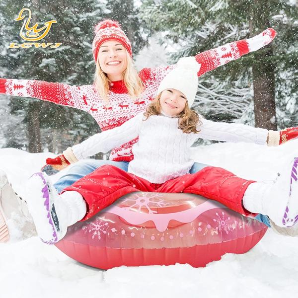 LC Big Inflatable Snow Tube Toys Adult Snow Sled Inflatable Sleigh