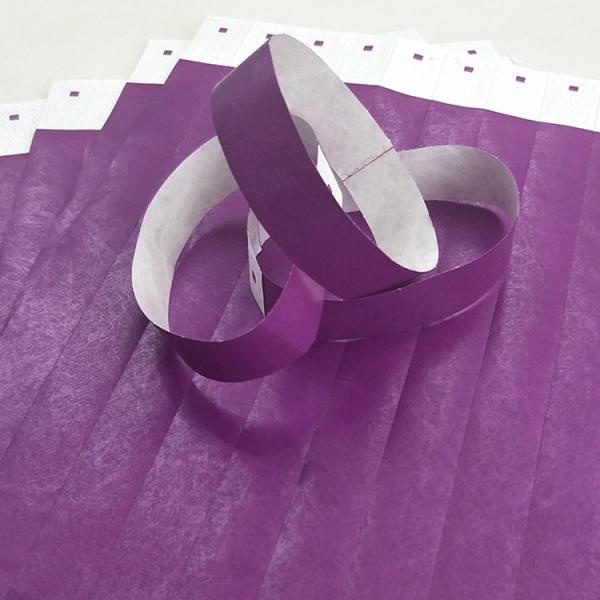 Fabrication de bracelets Tyvek Dupont résistants à l'eau et à la sueur pour les événements