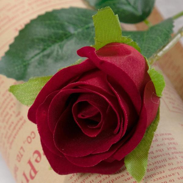 Simulated Flower Mini Single Rose Fake Flower Home Decoration Handheld Flower Wedding Decoration Manufacturer Wholesale Fresh Flowers Dried Flowers